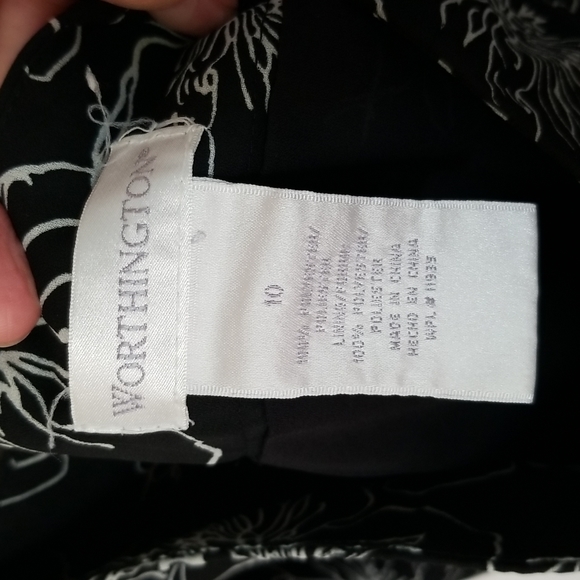 Worthington Black and White Skirt - Picture 3 of 4